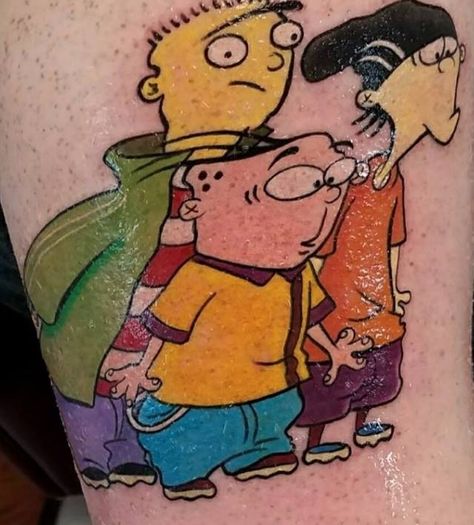 Ed Edd And Eddy Tattoo, Ed Edd Y Eddy, Ed Edd And Eddy, Ed Edd N Eddy, Ed Edd, New School Tattoo, Tattoo Life, Spring Hill, School Tattoo