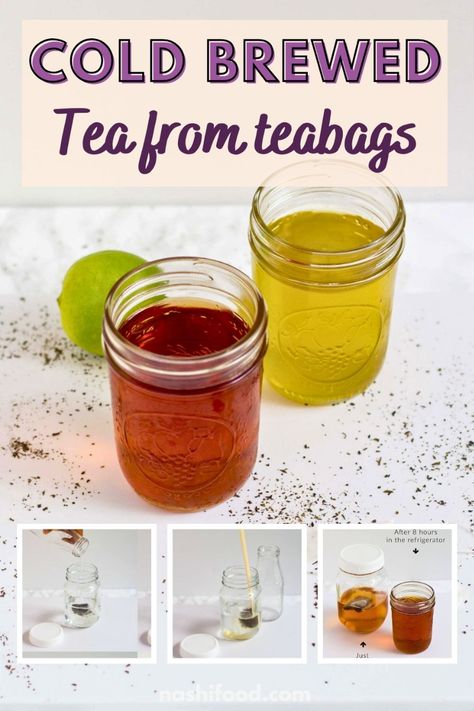 Cold Brewed Tea, Brew Tea How To, Cold Tea Recipes, Sweet Green Smoothie, Cold Green Tea, Coffee Sweets, Sleepytime Tea, Cold Brew Tea, Cold Brew Iced Tea