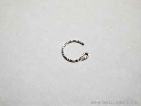 Nose Ring Tutorial, Diy Fake Nose Ring, Diy Nose Ring, Nose Ring Ideas, Diy Nose Rings, Punk Culture, Nose Screw, Nose Bones, Fake Nose Rings