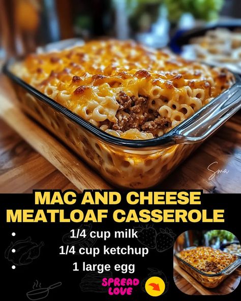 Mac and Cheese Meatloaf Casserole Cheese Meatloaf, Beef Tips And Noodles, Cheeseburger Meatloaf, Baked Meatloaf, Meatloaf Casserole, Cheese Stuffed Meatloaf, Crockpot Meatloaf, Mac And Cheese Casserole, Mexican Casserole Recipe