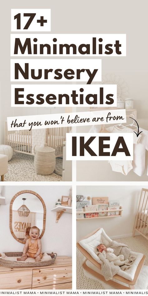 Must Have Nursery Items, Ikea Nursery Shelves, Baby Room Must Haves, Small Girl Nursery Ideas, Baby Small Room Ideas, Baby Nursery Essentials, Baby Must Haves 2023, Ikea Hacks Nursery, Ikea Crib Nursery