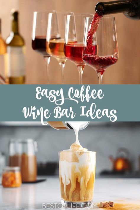 The best coffee wine bar ideas help us have a section in our homes dedicated to the things we love, coffee and wine. Coffee Bar Ideas | Coffee Station Ideas | DIY Coffee Station | Coffee Lover Ideas | Wine Bar Ideas | Tips for Wine Bars | DIY Wine Bar | Wine Bar Essentials | Coffee Bar Essentials | Wine Lover DIY Projects via @thebestoflife Coffee Wine Station Ideas, Combined Coffee And Wine Bar, Coffee Bar And Wine Bar Ideas, Coffee And Wine Bar Ideas Small Spaces, Home Wine Bar Ideas, Wine Coffee Bar Ideas, Wine Station Ideas, Wine Bar Decor Ideas, Coffee Wine Bar Ideas