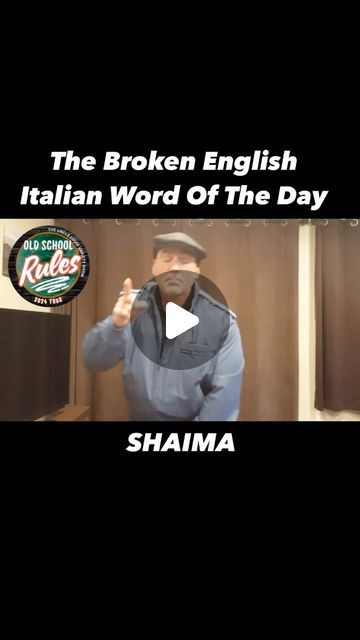 The Uncle Louie Variety Show on Instagram: "The Broken English Italian Word Of The Day" Broken English, Italian Word, Italian Words, February 22, Word Of The Day, Variety Show, The Day, Funny, On Instagram