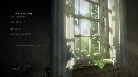 The Last of Us main menu. Last Of Us Remastered, Edge Of The Universe, Apocalypse Aesthetic, Things To Ask Siri, Color Vibe, Twitter Banner, Banner Gif, Main Menu, Header Banner