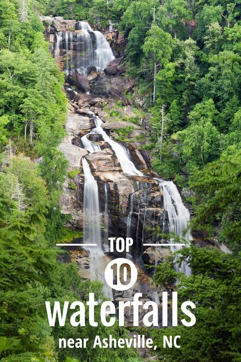 Waterfalls near Asheville: our top 10 favorite western North Carolina waterfall hikes North Carolina Travel, Nc Mountains, North Carolina Mountains, Waterfall Hikes, Montezuma, Western North Carolina, On The Road Again, To Infinity And Beyond, Future Travel