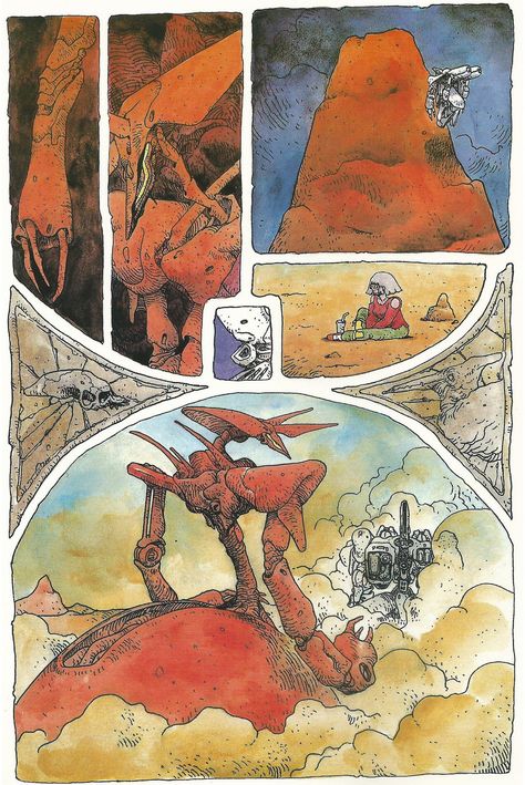 Makoto Kobayashi's Dragon's Heaven 2020-09-20 Jean Giraud Moebius, Makoto Kobayashi, Heavy Metal Comic, Moebius Art, Jean Giraud, 70s Sci Fi Art, Arte Alien, Arte Cyberpunk, Elden Ring