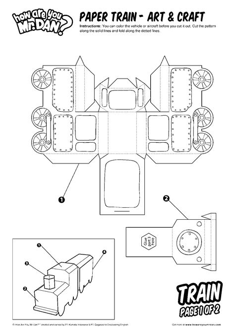 Train Pattern Printable, Train Craft Ideas, 3d Paper Train Template Free Printable, Cricut Train Projects, Paper Train Template Free Printable, Paper Train Craft, Train Template Free Printable, Train Paper Craft, Train Craft