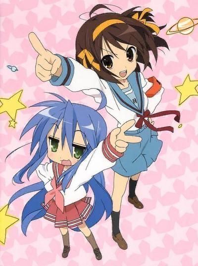 Cutecore Posters, 2000s Anime Style, Konata Izumi, Moe Artstyle, Animecore Webcore, Anime Wall Prints !!, Sailor Fuku, Cute Posters, Haruhi Suzumiya