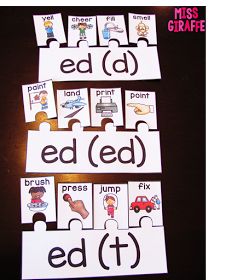 Prefixes And Suffixes Activities, Sounds Of Ed, Suffixes Activities, Ed Endings, Suffix Activities, Inflectional Endings, First Grade Phonics, Base Words, Prefixes And Suffixes