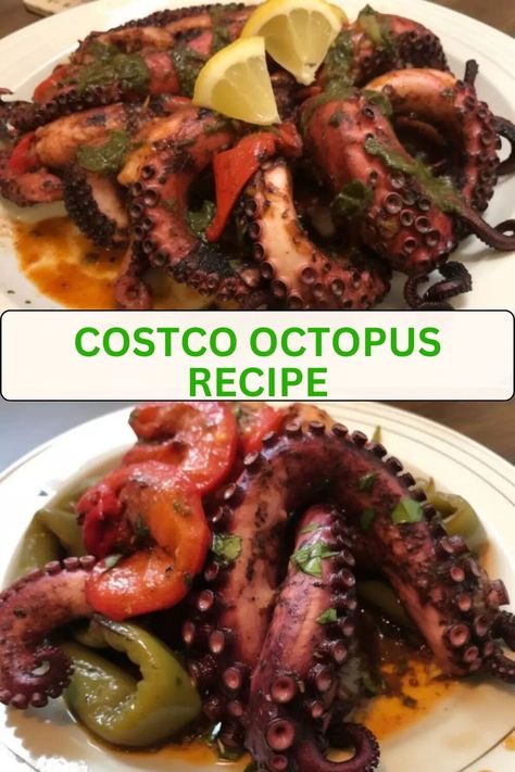 Greek Octopus Recipes, Octopus Recipes Easy, Baby Octopus Recipe, Cooking Octopus, How To Cook Octopus, Octopus Recipe, Octopus Recipes, Seafood Dish Recipes, Grilled Seafood