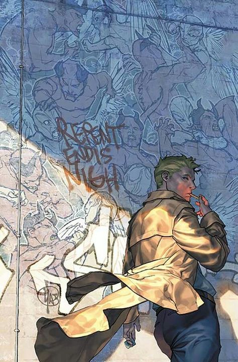 Hellblazer Nail Bat, Morpheus Sandman, Comic Book Genres, John Constantine, Arte Dc Comics, Bd Comics, Arte Sketchbook, Wind Breaker, Dc Comics Art