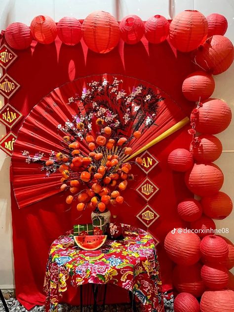 Decor Tet, Fabric Lantern, Chinese Home, New Years Tree, Fabric Hanging, Tea Shops, Lunar Year, Mid Autumn, Mid Autumn Festival