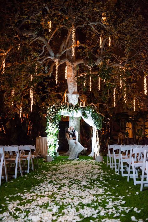 Night Time Ceremony, Wedding Ceremony Castle, Night Time Wedding Ceremony, Castle Wedding Ceremony, Alien Wedding, Wedding Ideas Budget, Mythical Wedding, Night Wedding Ceremony, Wedding Aisle Decorations Outdoor