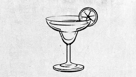 Fine Line Margarita Glass Tattoo, Margarita Tattoo Design, Drink Tattoo Cocktails, Margarita Tattoo Drinks, Madrid Tattoo Ideas, Margarita Glass Tattoo, Cocktail Glass Tattoo, Mojito Tattoo, Cocktail Tattoo