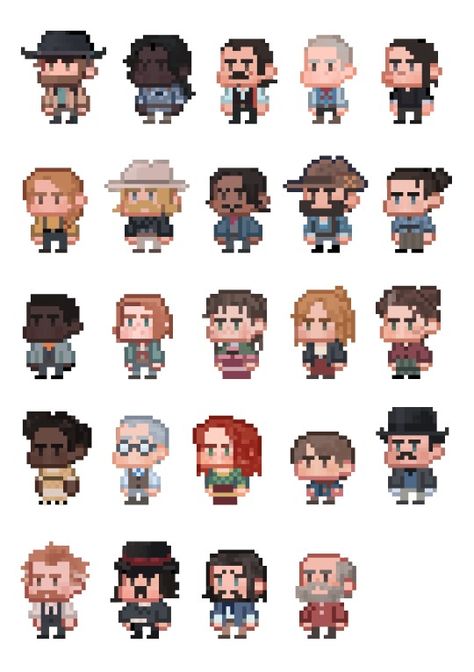 PIXEL RDR2 – @pipo-doodles on Tumblr Pixel Art Wallpaper, Fast Drawing, Pixel Characters, 8bit Art, Pixel Art Characters, Tumblr Pics, Spaceship Art, Pixel Art Games, Pixel Art Design