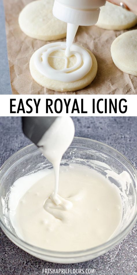 Royle Icing Recipe, Auger Cookie Frosting, Royal Icing Recipe No Egg, Flood Royal Icing Recipe, Decorative Christmas Cookies, How To Make Royal Icing, Royal Icing Cookies For Beginners, Royal Icing Without Meringue, Royal Icing Without Meringue Powder