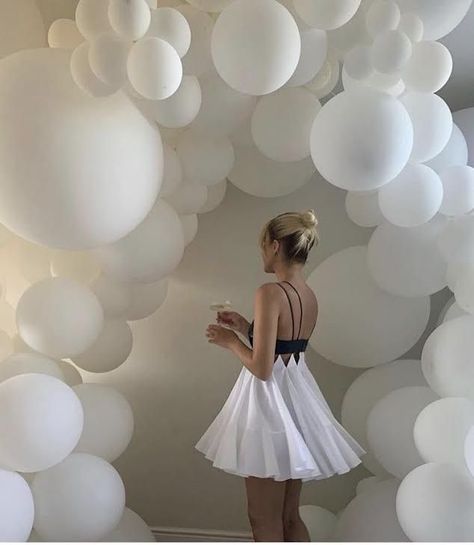 click to purchase look White Birthday Party Aesthetic, White Balloons Aesthetic, White Aesthetic Birthday, White Bday Party, White Birthday Aesthetic, White Party Aesthetic, White Birthday Theme, White Party Theme, White Birthday Party