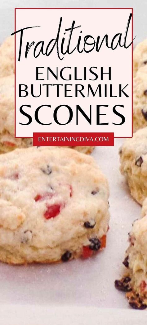 Traditional English Buttermilk Scones With Currants | Food  Drink Traditional English Scones Recipe, Irish Scones Recipe, Buttermilk Scone Recipe, The Best Scones, Best Scones, British Food Traditional, British Scones, British Bake Off Recipes, Buttermilk Scones