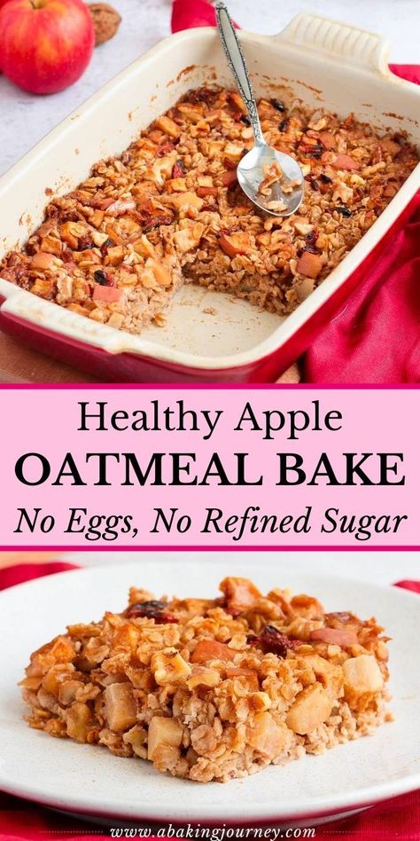 Apples And Cinnamon Baked Oatmeal, Apple Cinnamon Oatmeal Breakfast Bars, Apple Oat Breakfast Bars, Healthy Oatmeal Casserole, Blueberry Apple And Walnut Baked Oatmeal, Oatmeal Apple Bake Breakfast, Apple Oatmeal Breakfast Bars, Oatmeal For High Cholesterol, Quick Breakfast No Eggs