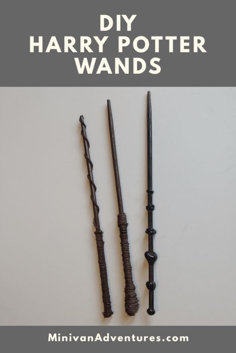 Easy DIY Harry Potter Wands! These craft project is super easy to do and so much fun! #HarryPotter #DIY #craft Diy Wands, Diy Harry Potter Wands, Harry Potter Diy Crafts, Diy Harry Potter Crafts, Harry Potter Gifts Diy, Harry Potter Wands, Harry Potter Theme Birthday, Diy Harry Potter, Diy Gifts For Men