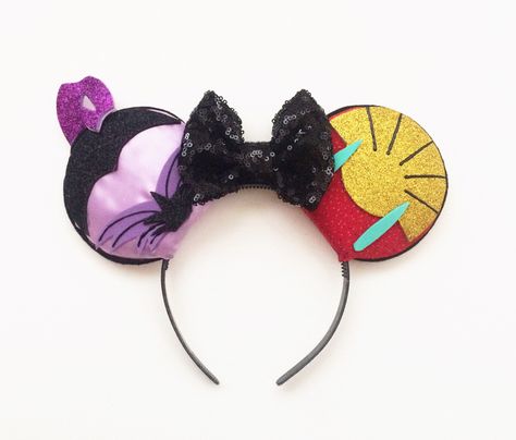 Kuzco Disney, Black Diamond Earrings Studs, Black Diamond Studs, Diy Disney Ears, Diy Mickey Ears, Disney Mouse Ears, Black Diamond Earrings, Disney Mickey Ears, Emperors New Groove