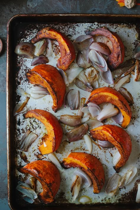 A Simple Recipe for Roasted Red Kuri Squash - A Daily Something Kuri Squash Recipe, Red Kuri Squash, Winter Squash Recipes, Pumpkin Inspiration, Coconut Baking, Meatless Main Dishes, Baked Pasta Recipes, Winter Squash, Banana Bread Recipe