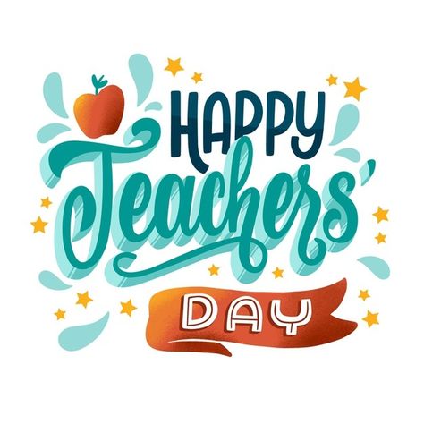 Teachers Day Status, Happy Teachers Day Card, Teachers Day Greetings, World Teacher Day, Beautiful Letters, Teachers Day Card, World Teachers, Frame Logo, Addition Worksheets