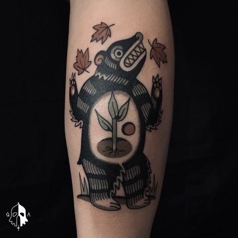 Bear Traditional Tattoo, American Traditional Bear Tattoo, American Traditional Bear, Traditional Bear Tattoo, Old Style Tattoos, Buffalo Tattoo, Noir Tattoo, Winter Tattoo, Traditional Flash