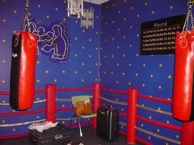 Boxing Party, Sports Room Boys, Themed Rooms, Boxing Glove, Teen Boy Bedroom, Sports Room, Room Redo, Boy Bedroom, Teen Boy