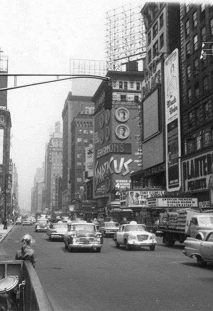 New York, Broadway in April 1961 | We are on our way back ho… | Flickr Retro Nyc, Nyc Broadway, New York Broadway, Nyc History, Broadway Nyc, Vintage Nyc, New York Architecture, New York City Photos, New York Pictures