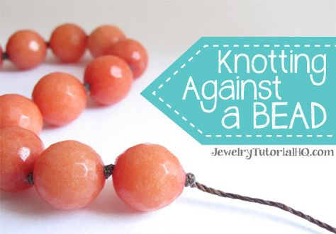 Cord Knotting Tip: How to Knot Against a Bead Cord Bracelet Diy, Selling Jewelry Online, Sliding Knot Bracelet, Jewerly Making, 1 Billion, Cord Jewelry, Jewelry Knots, Sliding Knot, Jewelry Making Tutorials