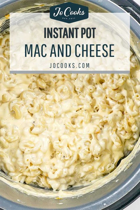 Indulge in creamy Instant Pot Mac and Cheese that's done in just 24 minutes! Elevate your comfort food game with this foolproof recipe. #instantpot #macandcheese #recipe Instapot Mac And Cheese Recipe, Insta Pot Mac & Cheese Recipes, Instapot Mac And Cheese, Macandcheese Recipe, Instant Pot Mac And Cheese, Pot Mac And Cheese, Jo Cooks, Food Game, Mac Cheese Recipes