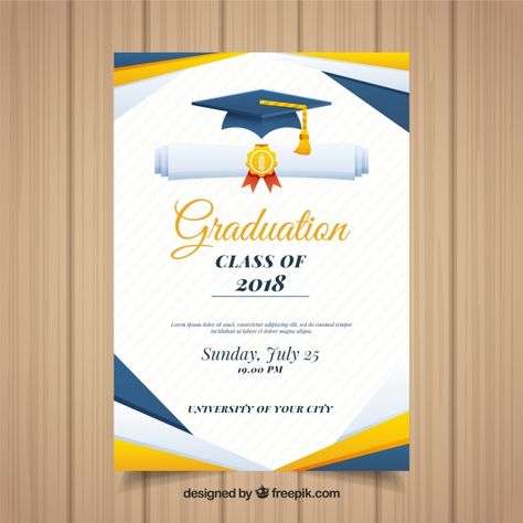 Free Printable Graduation Invitations, Certificate Designs, Graduation Invitation Design, Invitation Card Maker, Graduation Invitation Cards, Graduation Party Invitations Templates, Graduation Poster, Graduation Templates, Certificate Design Template