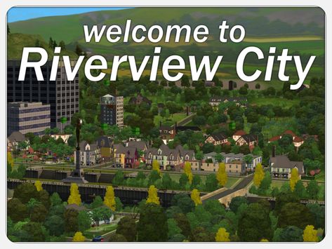 Mod The Sims - Riverview City - Updated 04/01/2021 Terrain Texture, City Clean, Happy Turkey Day, English Games, Florida Style, Walled City, World Cities, Sims Mods, Maxis Match