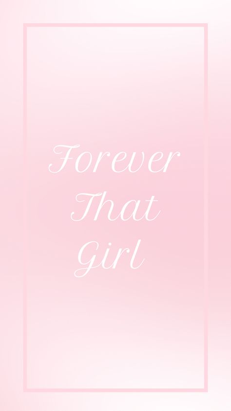 Baby pink background with “Forever that girl” in the center Im That Girl Wallpaper, Pink Iphone Wallpaper, Aura Positive, Girl Wallpapers, Pink Iphone, Girl Wallpaper, Daily Affirmations, Positive Affirmations, Wallpaper Backgrounds