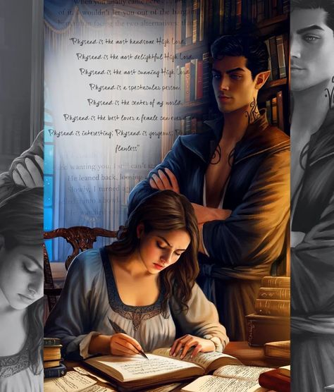 Acotar Animation, Rhysand Acotar Fanart, Fanart Acotar, Practicing Calligraphy, Rhysand Acotar, Acotar Fanart, Writers House, Court Of Mist And Fury, Popular Book Series