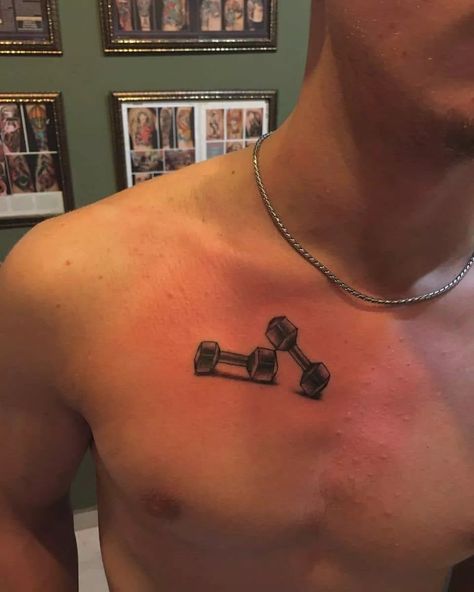 Lifting Tattoos, Powerlifting Tattoo, Weightlifting Tattoo, Dumbbell Tattoo, Gym Tattoos, Chris Tattoo, Fitness Tattoo, Gym Images, Black White Tattoos