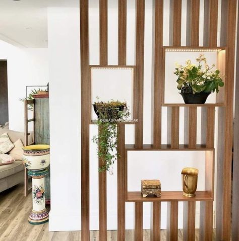 Wall Partition Design, Wall Partition, Diy Furniture For Small Spaces, Home Decor Ideas Living Room, Living Room Partition, Living Room Partition Design, Room Partition Designs, Home Decoration Ideas, 아파트 인테리어