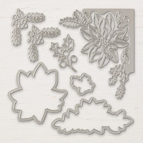 Craft Paper Storage, Thinlits Dies, Pumpkin Cards, Cardmaking Ideas, Card Techniques, Christmas Poinsettia, Stampin Up Christmas, Craft Room Organization, Square Card