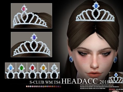 The Sims 4 Nails, Sims4 Accessories, Sims Accessories, Cc Accessories, Sims 4 Male, Sims 4 Nails, Male Crown, Alpha Cc, Crown Collection