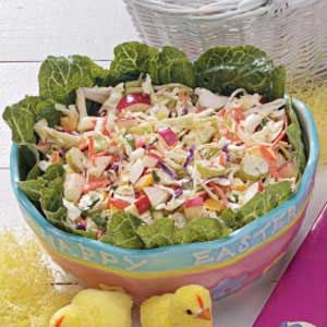 Easter Grass Slaw Recipe - This is much tastier than your typical slaw recipe. I've made it year round and its ALWAYS a crowd pleaser! Barbie Boat, Easter Salads, Easter Salad Recipes, Easter Salad, Easter Foods, Easter Dishes, Slaw Recipe, Easter Menu, Meat Dinners