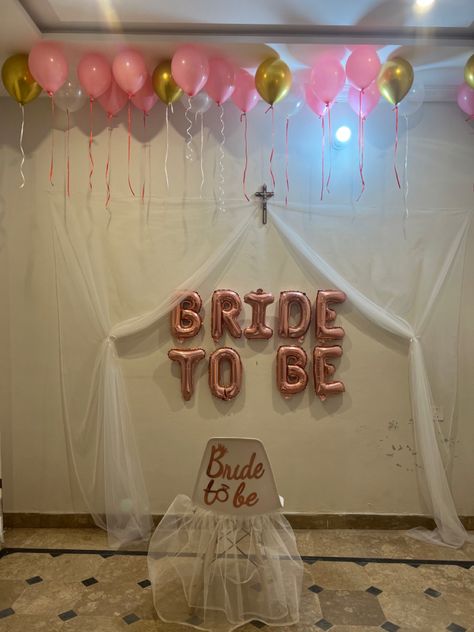 Bride to be wall Bride To Be Party Decoration Diy, Bride To Be Decoration Ideas Indian, Bride To Be Decoration Ideas Diy, Simple Bride To Be Decoration, Bride To Be Decoration Ideas At Home, Pakistani Mehndi Decor, Bride To Be Ideas, Bride To Be Decoration Ideas, Frock Design For Stitching