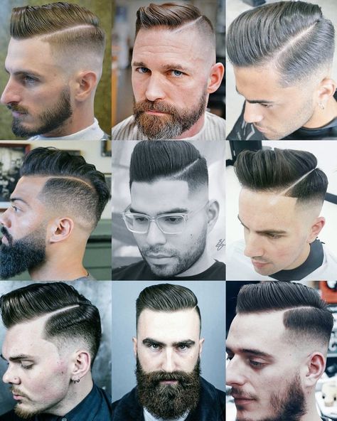 Hard Part Fade Side Parting Hairstyles | 1940's Hair | Side Part Haircut Haircut Men Side Part, Side Parting Hairstyles, Hard Part Fade, Hairstyle 1940, 1940's Hair, Male Haircut, Hair Side Part, Hard Part Haircut, Side Part Haircut