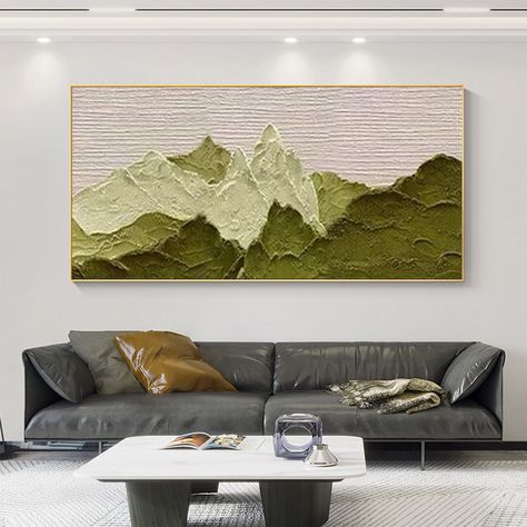 Mountains Wall Art, Earth Tone Wall Art, Wall Art On Canvas, 3d Wall Art, Mountain Paintings, Mountain Wall Art, Abstract Landscape Painting, Neutral Wall Art, Handmade Oil