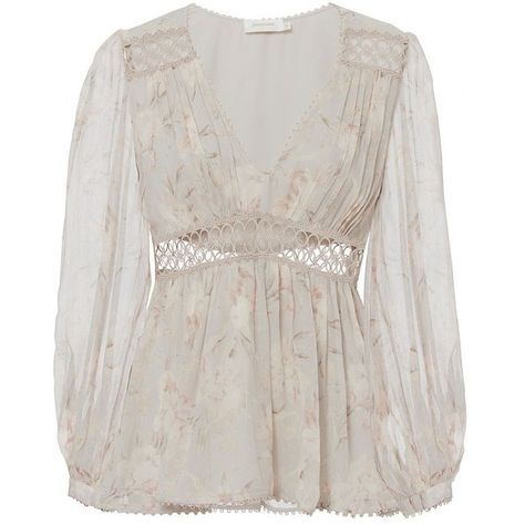 Zimmermann Women's Iris Floral Blouse (28.135 RUB) ❤ liked on Polyvore featuring tops, blouses, floral, silk peasant blouse, sheer long sleeve blouse, transparent blouse, long sleeve peasant blouse and empire waist blouse Sheer Long Sleeve Top, Flower Print Blouse, Peasant Shirt, Floral Long Sleeve Shirt, Sheer Floral Blouse, Wardrobe Wishlist, Ladies Blouse Designs, Printed Silk Blouses, Sheer Long Sleeve