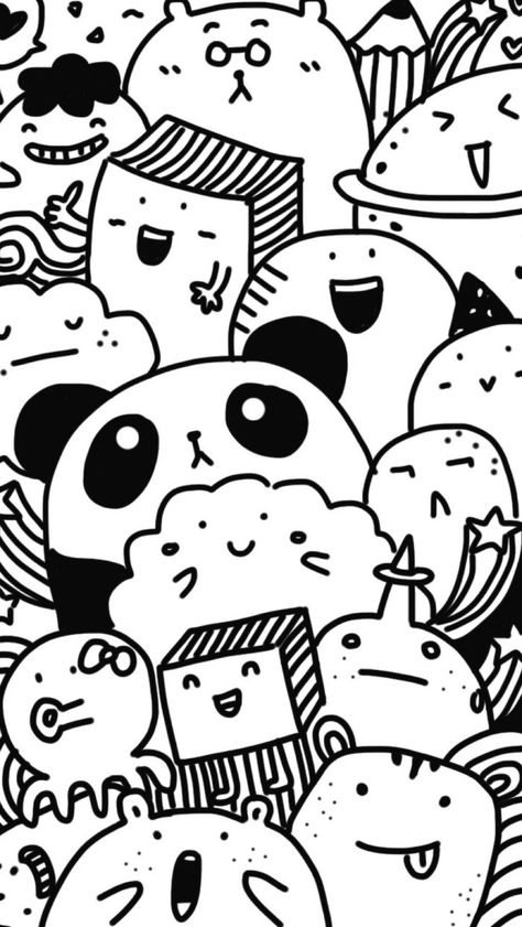 wallpaper. Doddle Art, Manga Coloring Book, Kraf Kertas, Doodle Art Drawing, Friends Art, Drawing Wallpaper, Doodle Coloring, Easy Doodles Drawings, Cute Doodle Art