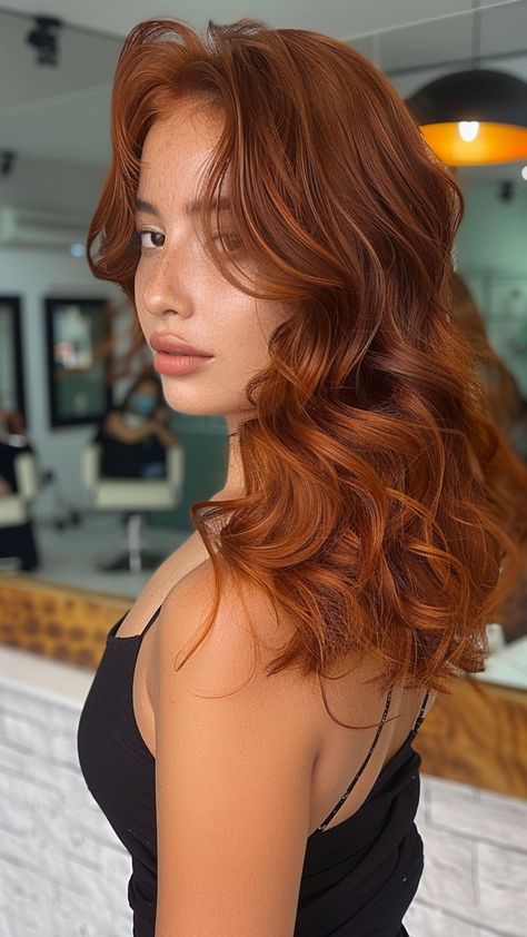 25 Hair Colors to Elevate Your Olive Skin Tone Dark Copper Hair Olive Skin, Copper Hair For Olive Skin, Copper Hair Tones, Warm Olive Skin Tone Hair Color, Best Hair Colors For Olive Skin, Dyed Hair Inspiration For Dark Skin, Copper Hair Olive Skin, Copper Dark Hair, Copper Hair Olive Skin Tone