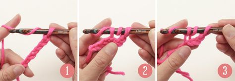 How to work half treble crochet (htr) Htr Crochet, Half Treble Crochet, Treble Crochet, Crochet Lessons, How To Work, Pull Through, Crochet Basics, Drops Design, Chain Stitch