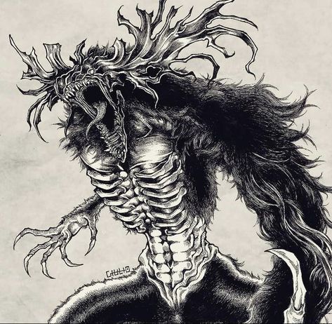 Cleric Beast, Beast Art, Bloodborne Art, Dark Souls Art, Monster Concept Art, Bloodborne, Fantasy Monster, Dark Art Illustrations, Scary Art