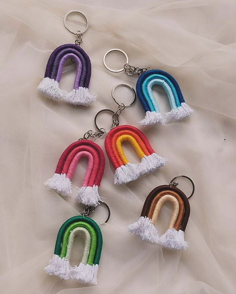 Add a splash of color to your day with our vibrant rainbow threaded keychains! 🌈✨ #colorfulkeys #rainbowvibes #handmadehappiness #stopmotionvideo . . . .#handmade #handmadewithlove #giftsforher #giftsforhim #rainbow #weather #romantic #keychains #colorful #UniqueGifts #friends #thread #embroideredkeychains #embroidery #handdecorated #decor #stopmotion #animation Colorful keychains, rainbow keychains, threaded keychains, vibrant accessories, handmade keychains, unique gifts, colorful threads,... Woolen Thread Keychain, Keychains Unique, Trendy Keychains, Vibrant Accessories, Rainbow Weather, Stopmotion Animation, Colorful Threads, Thread Crafts, Colorful Keychain